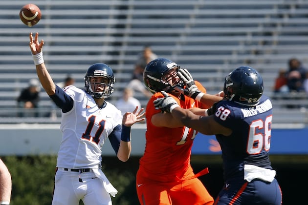 Virginia Football Struggles to Muster Much Offense at Spring Game