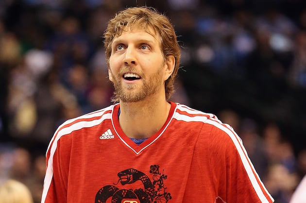 Dirk Sits Out Practice, 'Hopeful' to Play vs. Suns