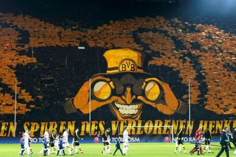 Borussia Dortmund's Fans Create Sensationally Scary Image in Stands
