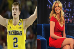 Michigan's Albrecht Hollers at Kate Upton on Twitter