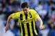 MALAGA, SPAIN - APRIL 03: Robert Lewandowski of Borussia Dortmund runs with the ball during the UEFA Champions League quarter-final first leg match between Malaga CF and Borussia Dortmund at La Rosaleda Stadium on April 3, 2013 in Malaga, Spain. (Photo by David Ramos/Getty Images)