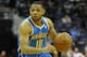 Mar 15, 2013; Washington, DC, USA; New Orleans Hornets shooting guard Eric Gordon (10) dribbles against the Washington Wizards during the first half at the Verizon Center. Mandatory Credit: Brad Mills-USA Today Sports