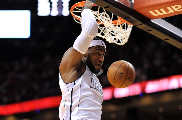 Video: LeBron James Goes off the Backboard to Himself