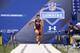 INDIANAPOLIS, IN - FEBRUARY 25: Manti Te'o of Notre Dame runs the 40-yard dash during the 2013 NFL Combine at Lucas Oil Stadium on February 25, 2013 in Indianapolis, Indiana. (Photo by Joe Robbins/Getty Images)