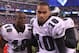EAST RUTHERFORD, NJ - DECEMBER 19: DeSean Jackson #10 of the Philadelphia Eagles celebrates his game winning touchdown with teammates Jeremy Maclin #18 and Brodrick Bunkley #97 against the New York Giants at New Meadowlands Stadium on December 19, 2010 in East Rutherford, New Jersey. (Photo by Nick Laham/Getty Images)