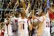 ATLANTA, GA - APRIL 08: The Louisville Cardinals celebrate after they won 82-76 against the Michigan Wolverines during the 2013 NCAA Men's Final Four Championship at the Georgia Dome on April 8, 2013 in Atlanta, Georgia. (Photo by Andy Lyons/Getty Images)