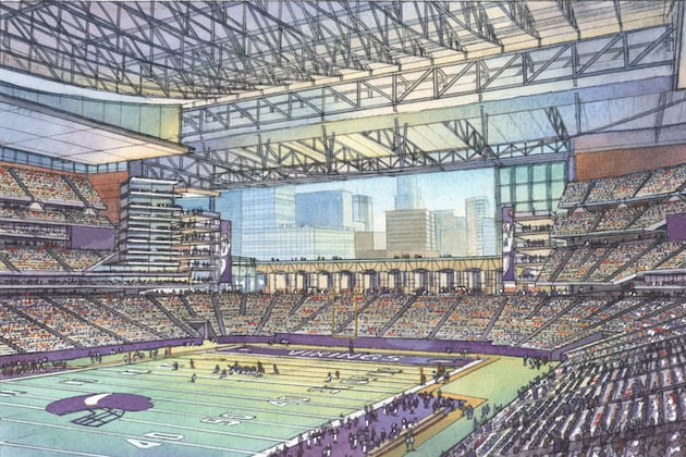 Vikings Stadium Backup Financing Bill Calls from Bigger Team Contribution