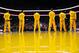 Feb 24, 2013; Miami, FL, USA; Cleveland Cavaliers players during the national anthem before their game against the Miami Heat at the American Airlines Arena. Miami won 109-105. Mandatory Credit: Steve Mitchell-USA TODAY Sports