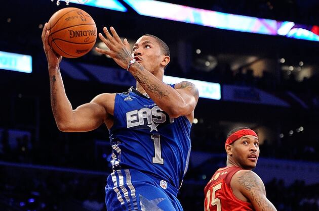 Knicks' Melo on Rose Rehab: 'I Wish People Would Stop Rushing Derrick Back'