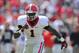 Apr 6, 2013; Athens, GA, USA; Georgia Bulldogs black team receiver Tramel Terry (1) in action during the Georgia Spring Day Game at Sanford Stadium. The black team defeated the red team 23-17. Mandatory Credit: Dale Zanine-USA TODAY Sports