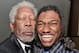 Washington Redskins QB Robert Griffin III posted this picture of him with legendary actor Morgan Freeman having a moment.