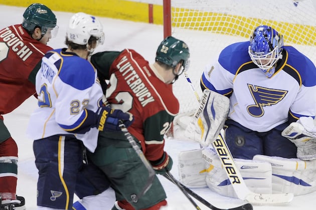 Blues Post Third Consecutive Shutout to Beat Wild