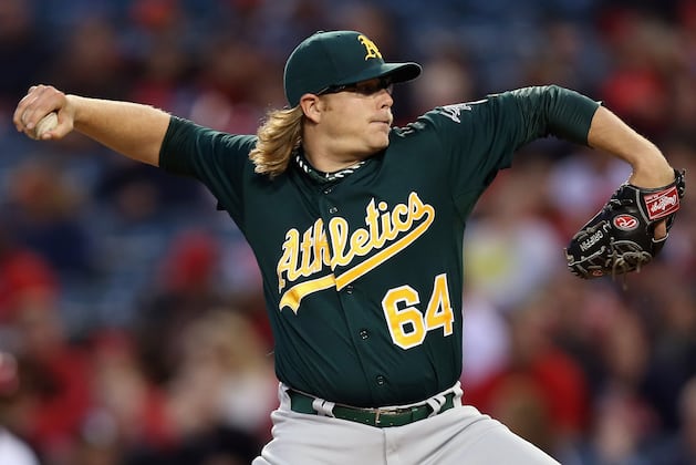 A's Keep Rolling, Rout Angels for 8th Straight Win
