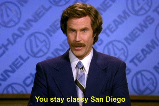 Dodgers, Ron Burgundy Take Battle to Twitter