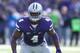 Oct 27, 2012; Manhattan, KS, USA; Kansas State Wildcats linebacker Arthur Brown (4) plays defense during a 55-24 win over the Texas Tech Red Raiders at Bill Snyder Family Stadium. Mandatory Credit: Scott Sewell-USA TODAY Sports