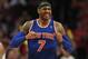 CHICAGO, IL - APRIL 11: Carmelo Anthony #7 of the New York Knicks reacts after missing a shot in the last second of regulation against the Chicago Bulls at the United Center on April 11, 2013 in Chicago, Illinois. The Bulls defeated the Knicks 118-111 in overtime. NOTE TO USER: User expressly acknowledges and agrees that, by downloading and or using this photograph, User is consenting to the terms and conditions of the Getty Images License Agreement. (Photo by Jonathan Daniel/Getty Images)