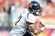 LOS ANGELES, CA - SEPTEMBER 22: Keenan Allen #21 of the California Golden Bears heads up field after his catch against the USC Trojans after his catch at Los Angeles Memorial Coliseum on September 22, 2012 in Los Angeles, California. (Photo by Harry How/Getty Images)