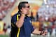 TAMPA, FL - JANUARY 01: Coach Brady Hoke of the Michigan Wolverines directs play against the South Carolina Gamecocks in the Outback Bowl January 1, 2013 at Raymond James Stadium in Tampa, Florida. (Photo by Al Messerschmidt/Getty Images)