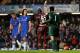 LONDON, ENGLAND - NOVEMBER 25: Substitute Mario Balotelli of Manchester City is shown the yellow card for diving by Referee Chris Foy during the Barclays Premier League match between Chelsea and Manchester City at Stamford Bridge on November 25, 2012 in London, England. (Photo by Julian Finney/Getty Images)