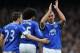 LIVERPOOL, ENGLAND - APRIL 13: Darron Gibson of Everton is congratulated by his team-mate Seamus Coleman after scoring the opening goal during the Barclays Premier League match between Everton and Queens Park Rangers at Goodison Park on April 13, 2013 in Liverpool, England. (Photo by Chris Brunskill/Getty Images)