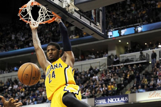 Paul George with a Big Poster Dunk on Jerry Stackhouse (VIDEO)