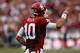 DALLAS, TX - OCTOBER 13: Blake Bell #10 of the Oklahoma Sooners celebrates after scoring against the Texas Longhorns at Cotton Bowl on October 13, 2012 in Dallas, Texas. The Oklahoma Sooners beat the Texas Longhorns 63-21. (Photo by Tom Pennington/Getty Images)