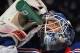 UNIONDALE, NY - MARCH 07: Henrik Lundqvist #30 of the New York Rangers takes a water break during the second period of his game against the New York Islanders at the Nassau Veterans Memorial Coliseum on March 7, 2013 in Uniondale, New York. (Photo by Bruce Bennett/Getty Images)