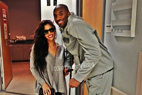 Vanessa Bryant by Kobe's Side