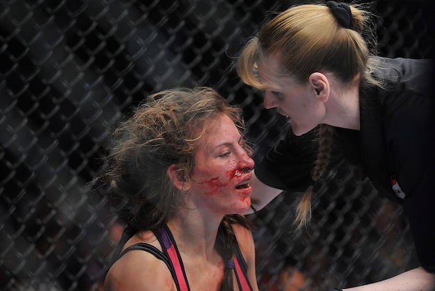 Kim Winslow Perfects the Art of Too Much Refereeing During Tate vs. Zingano