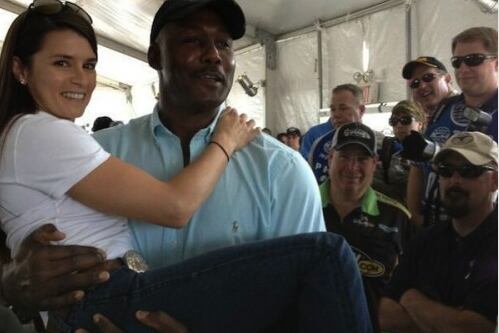 Danica Meets NBA Hall of Famer Karl Malone