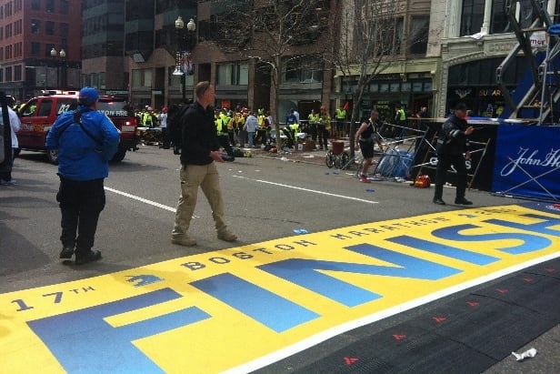 Explosion Reported Near Boston Marathon Finish Line