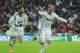 MADRID, SPAIN - APRIL 03: Gonzalo Higuain of Real Madrid celebrates his team's third goal with Sergio Ramos during the UEFA Champions League Quarter Final first leg match between Real Madrid and Galatasaray at Estadio Santiago Bernabeu on April 3, 2013 in Madrid, Spain. (Photo by Gonzalo Arroyo Moreno/Getty Images)