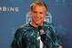 Feb 22, 2013; Indianapolis, IN, USA; Southern California quarterback Matt Barkley speaks at a press conference during the 2013 NFL Combine at Lucas Oil Stadium. Mandatory Credit: Brian Spurlock-USA TODAY Sports