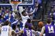 LEXINGTON, KY - DECEMBER 15: Nerlens Noel #3 of the Kentucky Wildcats defends the basket against the Lipscomb Bisons during the game at Rupp Arena on December 15, 2012 in Lexington, Kentucky. Kentucky won 88-50. (Photo by Joe Robbins/Getty Images)