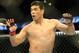 Feb 23, 2013; Anaheim, CA, USA; Lyoto Machida during his fight against Dan Henderson (not pictured) in their UFC heavyweight bout at the Honda Center. Mandatory Credit: Jayne Kamin-Oncea-USA TODAY Sports