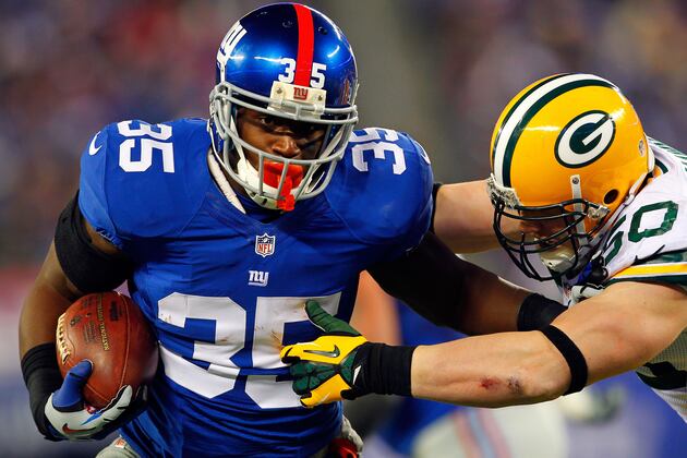 Giants' Andre Brown Eyes 22 Touchdowns and 1,300 Rushing Yards
