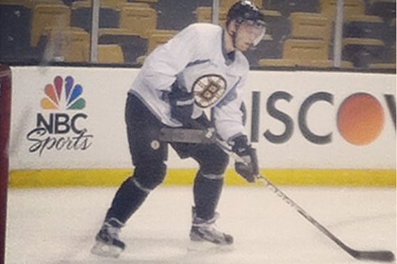 Instagram: Soderberg Takes Part in First Bruins Practice