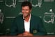 AUGUSTA, GA - APRIL 14: Adam Scott of Australia addresses the media as he enters the news conference after Scott won the 2013 Masters Tournament at Augusta National Golf Club on April 14, 2013 in Augusta, Georgia. (Photo by Andrew Redington/Getty Images)