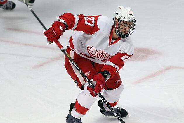 Wings Make 2 Lineup Changes for Flames Wednesday