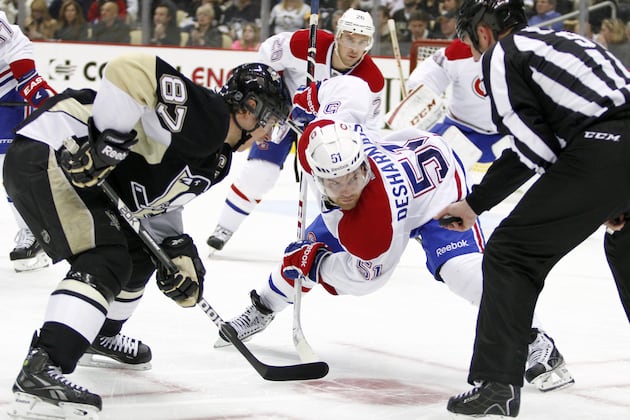 Morrow Scores 2 Goals Again as Pens Beat Habs