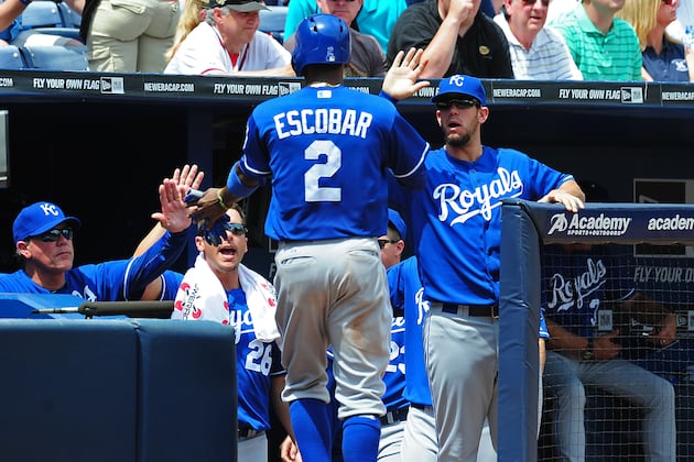 Escobar Avoids Pickoff Before Scoring Royals' Only Run