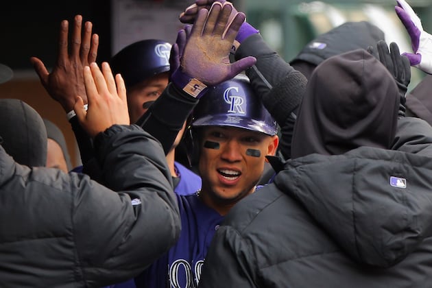 Rockies' Carlos Gonzalez on a Tear Despite Early Cold Weather