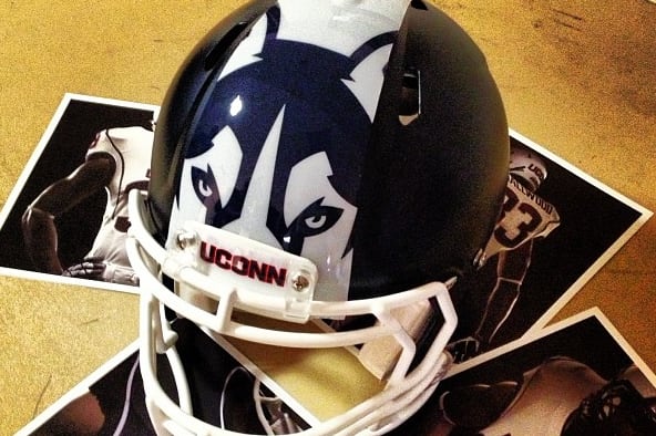 PHOTO: Connecticut, UConn Gets Crazy New Football Helmet