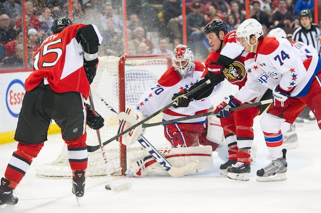 Senators Snap Caps' 8-Game Winning Streak