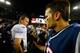 FOXBORO, MA - OCTOBER 07: Tom Brady #12 of the New England Patriots and Peyton Manning #18 of the Denver Broncos greet each other at midfield following the game on October 7, 2012 at Gillette Stadium in Foxboro, Massachusetts. (Photo by Jared Wickerham/Getty Images)