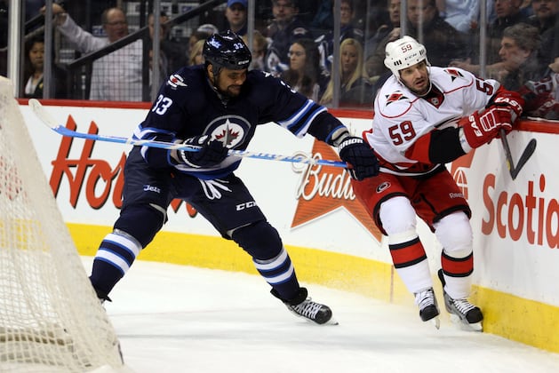 Byfuglien's OT Goal Lifts Jets to 5th Straight Win