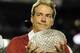 Alabama head coach Nick Saban