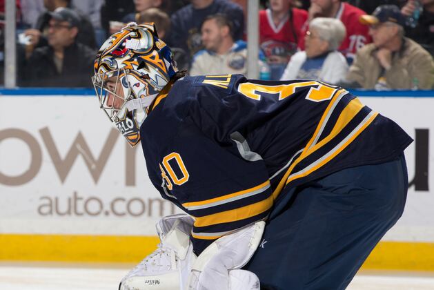 VIDEO: Ryan Miller Misplays Pucks, Rangers Score Twice in 20 Seconds
