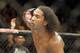 Dec 8, 2012, Seattle, WA, USA; Ben Henderson plays to the crowd before the fifth round of his championship lightweight bout against Nate Diaz at MMA on FOX 5 at Key Arena. Mandatory Credit: Joe Nicholson-USA TODAY Sports