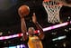LOS ANGELES, CA - APRIL 17: Dwight Howard #12 of the Los Angeles Lakers shoots against the Houston Rockets at Staples Center on April 17, 2013 in Los Angeles, California. NOTE TO USER: User expressly acknowledges and agrees that, by downloading and or using this photograph, User is consenting to the terms and conditions of the Getty Images License Agreement. (Photo by Stephen Dunn/Getty Images)
